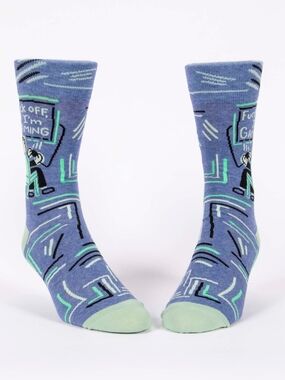 BlueQ Men's Crew Socks - I'm Gaming New Size 7-12
